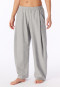 Langere flanele broek met visgraatpatroon, blauwgrijs gemêleerd - Mix+ Relax