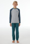 Schlafanzug lang Skateboard grau-meliert - Nightwear