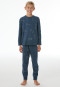 Schlafanzug lang Bündchen Skateboards deep blue - Nightwear