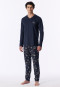 Long Pyjamas for Skiing, Deep Blue - Family