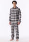 Lang pyjama van flanel met veelkleurig geruit patroon - Family
