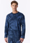 Oversized Long-Sleeve Shirt in Deep Sea Blue - Mix+ Relax