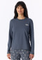 Shirt met lange mouwen, blauwgrijs - Mix+ Relax