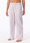 Langere broek van geweven viscose, multicolor strepen  Mix+ Relax