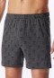Boxershorts, set van 2, jersey, effen/met patroon, blauw/grijs - Boxershorts multipack