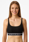 Bustier Doppelripp schwarz - Pure Rib
