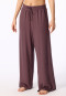 Lange broek van jerseybreisel, cacaobruin - Mix+ Relax
