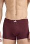 Boxer aderenti lungo 3-pack Bordeaux/Nero - ADIDAS