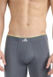 Enge Boxershorts lang 3er-Pack Schwarz/Grau - ADIDAS