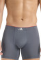 Boxers ajustés long avec logo lot de 3 Noir/Gris - ADIDAS