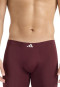 Aansluitende boxershorts lang met logo 3-pack Bordeaux/Zwart - ADIDAS