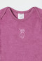 Onesie long-sleeve unisex terry towelling modal owl mauve - Natural Love