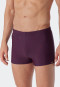 Retro swim shorts knitwear zip pocket red patterned - Marineland