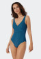 Maillot de bain encolure en V coques souples rayures aquarium - Ocean Dive