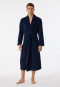 Bademantel "Terry" Frottee 125cm dunkelblau - Essentials