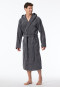 Bathrobe, terrycloth, gray - "Essentials"