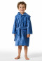 Bademantel Velour Palmen air - Aqua