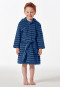 Bademantel Velour Streifen blau - Boys World