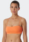 Haut de bikini bandeau rembourré bonnets souples bretelles variables orange - Mix & Match Reflections