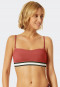 Bandeau bikini top padded variable straps whiskey - California Dream