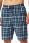 Bermuda korte geweven indigo geruit - Mix+ Relax