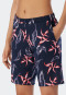 Bermuda modal zakken bladprint multicolor - Mix+Relax