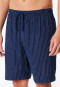Bermuda Webware Seersucker navy gestreift - Mix+Relax