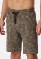 Bermuda coton bio feuilles taupe - Mix+Relax