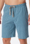 Bermudashorts Organic Cotton blaugrau gemustert - Mix+Relax