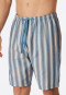 Bermudashorts Webware Organic Cotton Streifen blaugrau - Mix+Relax