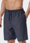 Bermudashorts Webware Organic Cotton Streifen dunkelblau - Mix+Relax