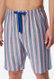 Bermuda shorts woven organic cotton stripes grapefruit - Mix+Relax