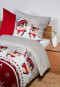 Bed linen 2-piece owls multicolored patterned - Feinbiber