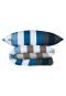 Biancheria da letto 2 pezzi in flanella fine a strisce blu - SCHIESSER Home