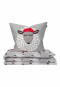 2-Piece Grey Bed Linen Set - Soft Flannel