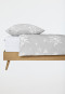 Biancheria da letto, set da 2 pezzi, motivo fiocchi di neve, tonalità grigio - Feinbiber