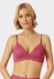 Bra without underwire padded berry - Invisible Soft