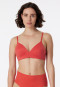 Bra without underwire padded red - Invisible Soft