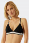 Bikini top a triangolo con coppe estraibili spalline regolabili di colore nero - California Dream