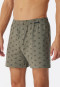 Boxershorts 2-pack jersey effen met patroon papieren vliegtuigje bruin - Boxershorts Multipacks