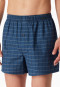 Boxershorts 2er-Pack Webware Karo blau - Boxershorts Multipack