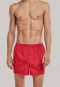 Boxer shorts 2-pack woven fabric palm tree lifebuoy patterned denim blue/red - fun prints