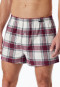 Boxershorts 2er-Pack Webware uni kariert mehrfarbig - X-Mas