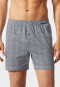 Boxershort jersey 2-pack effen patroon donkerblauw/grijs  Fun Prints