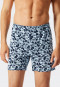 Boxer shorts jersey 2-pack solid patterned dark blue/light blue - Fun Prints