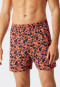Boxer shorts jersey 2-pack solid-colored pattern dark blue/orange - Fun Prints