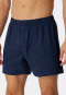 Boxer shorts jersey dark blue checked - Cotton Casuals