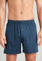 Boxer en jersey de coton bio à carreaux bleu/bleu nuit - Comfort Fit