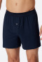 Boxershort Organic Katoen gedessineerd nachtblauw - Comfort Fit