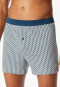 Boxershorts Organic Cotton gemustert silber - Comfort Fit
